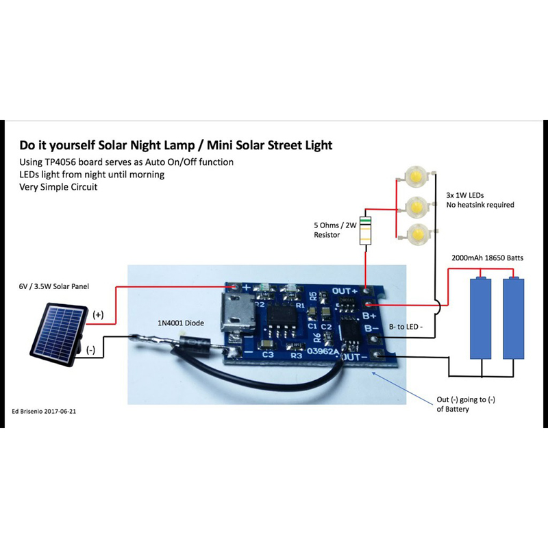 Combo 5 Mạch Sạc Pin Lithium - Li-ion - 18650 TP4056