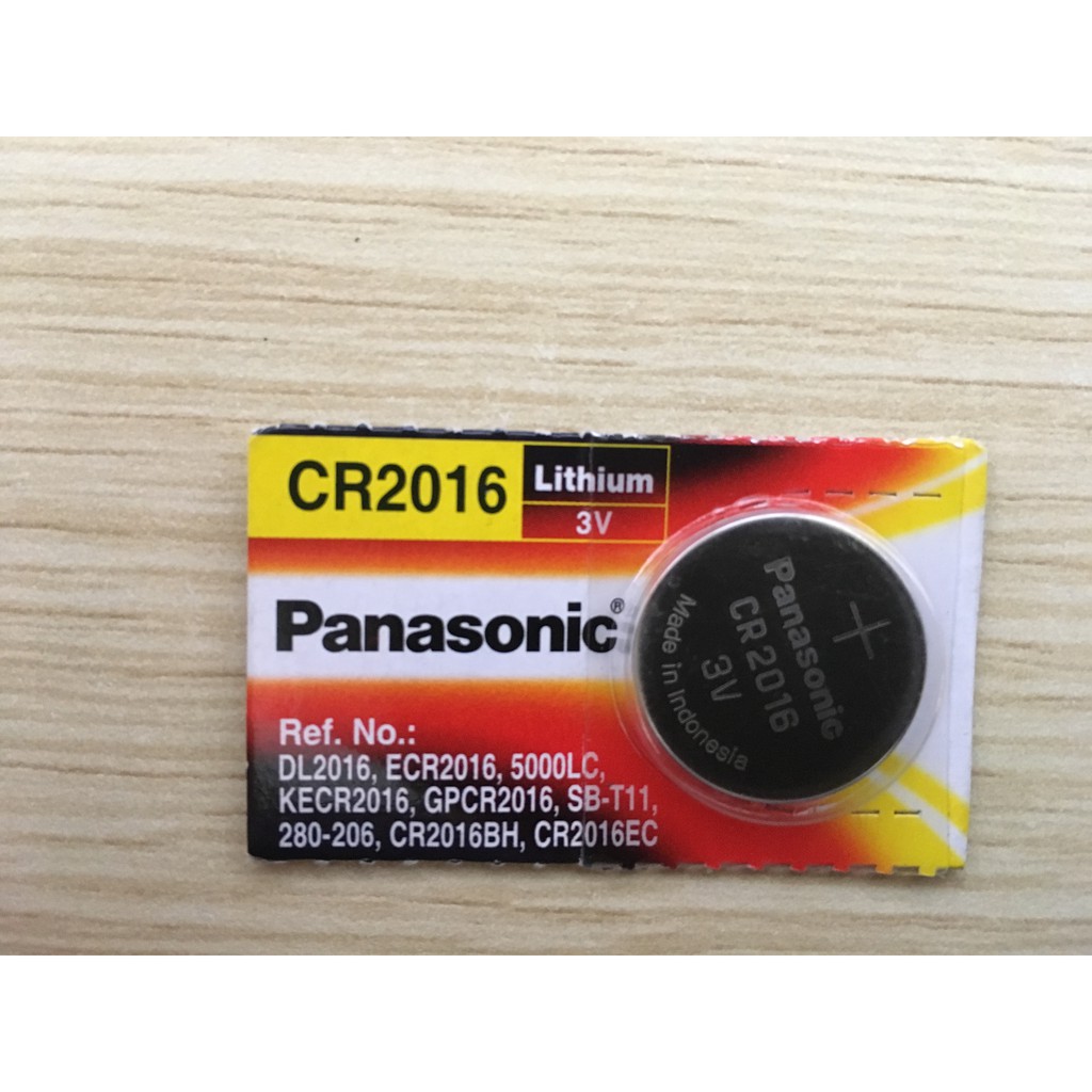 Combo 2 viên pin CR2016 Panasonic Lithium 3V chính hãng