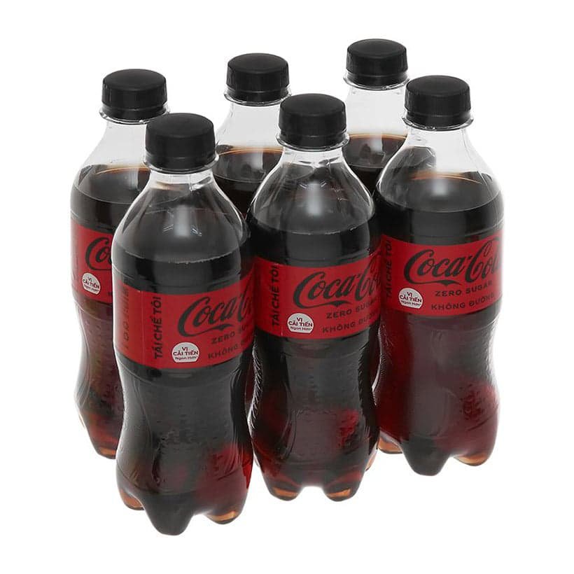 Siêu thị WinMart -Lốc 6 chai nước ngọt có ga Coca Cola Zero 390ml