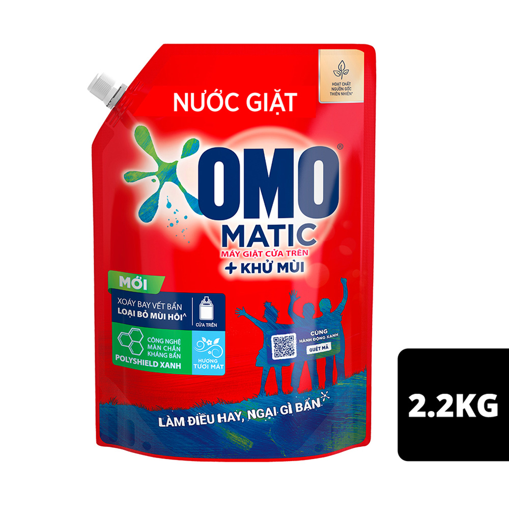 Combo 2 Túi Nước Giặt OMO Matic  2kg/2.2kg