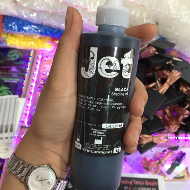 Mực xăm siêu đen Jet Black 60ml