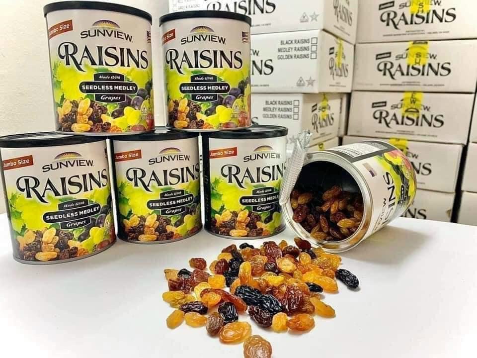 Nho khô hổn hợp MỸ --lon 425g