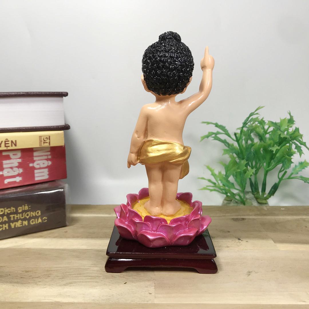 Tượng Đức Phật Đản Sanh vẽ màu cao 13cm