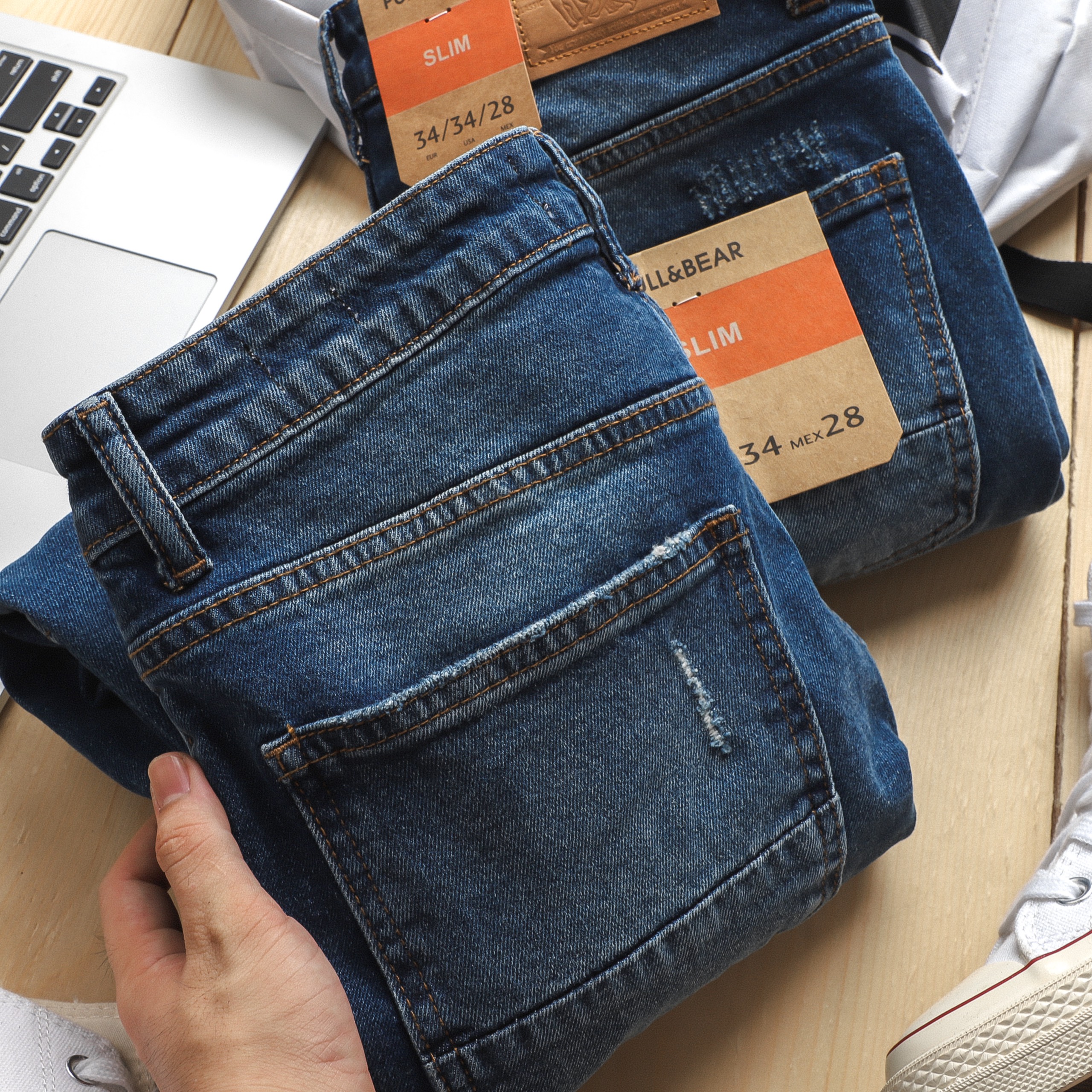 [HCM]Quần jean rách Pull&Bear 1058