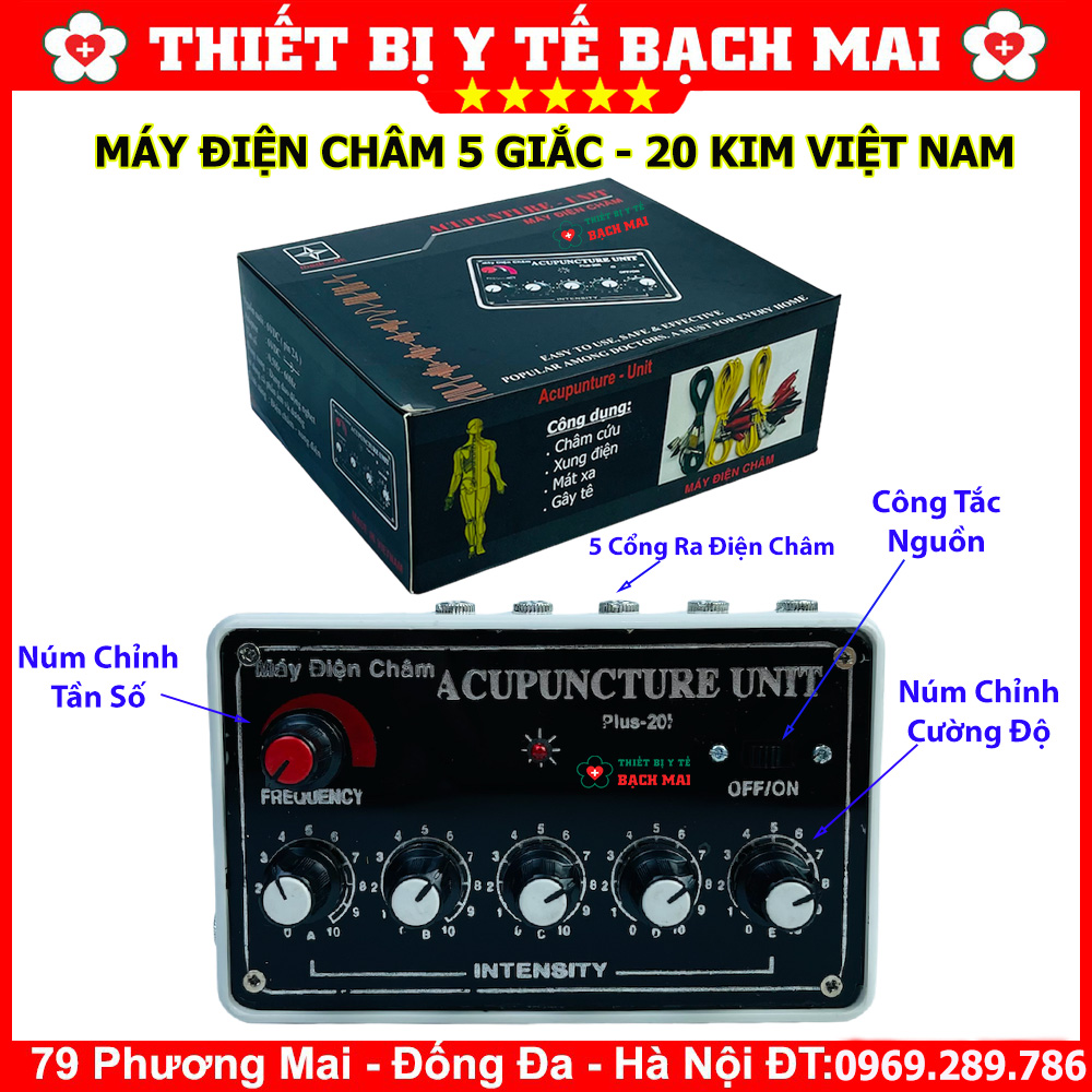 Máy Điện Châm 20 Kim Việt Nam ACUPUNCTURE UNIT