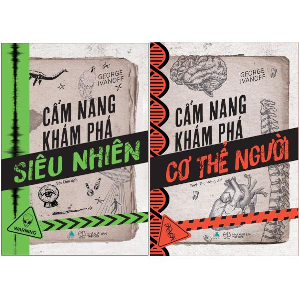 Bộ sách cẩm nang khám phá: cẩm nang khám phá cơ thể người + cẩm nang khám phá siêu nhiên ,