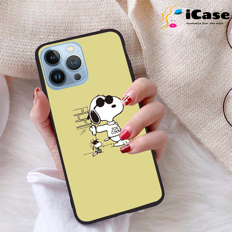 Ốp lưng iPhone 13 Pro Max viền dẻo TPU BST Snopy