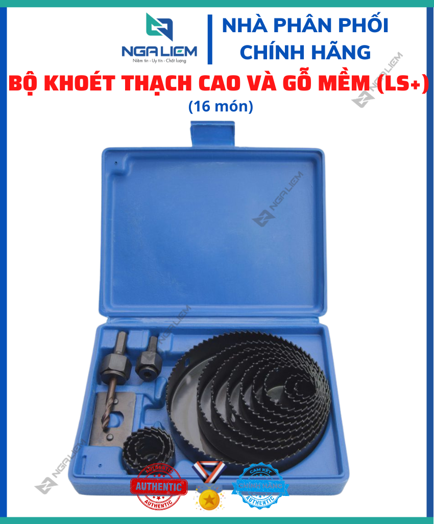 Bộ khoét thạch cao và gỗ mềm 16 cái (LS+)