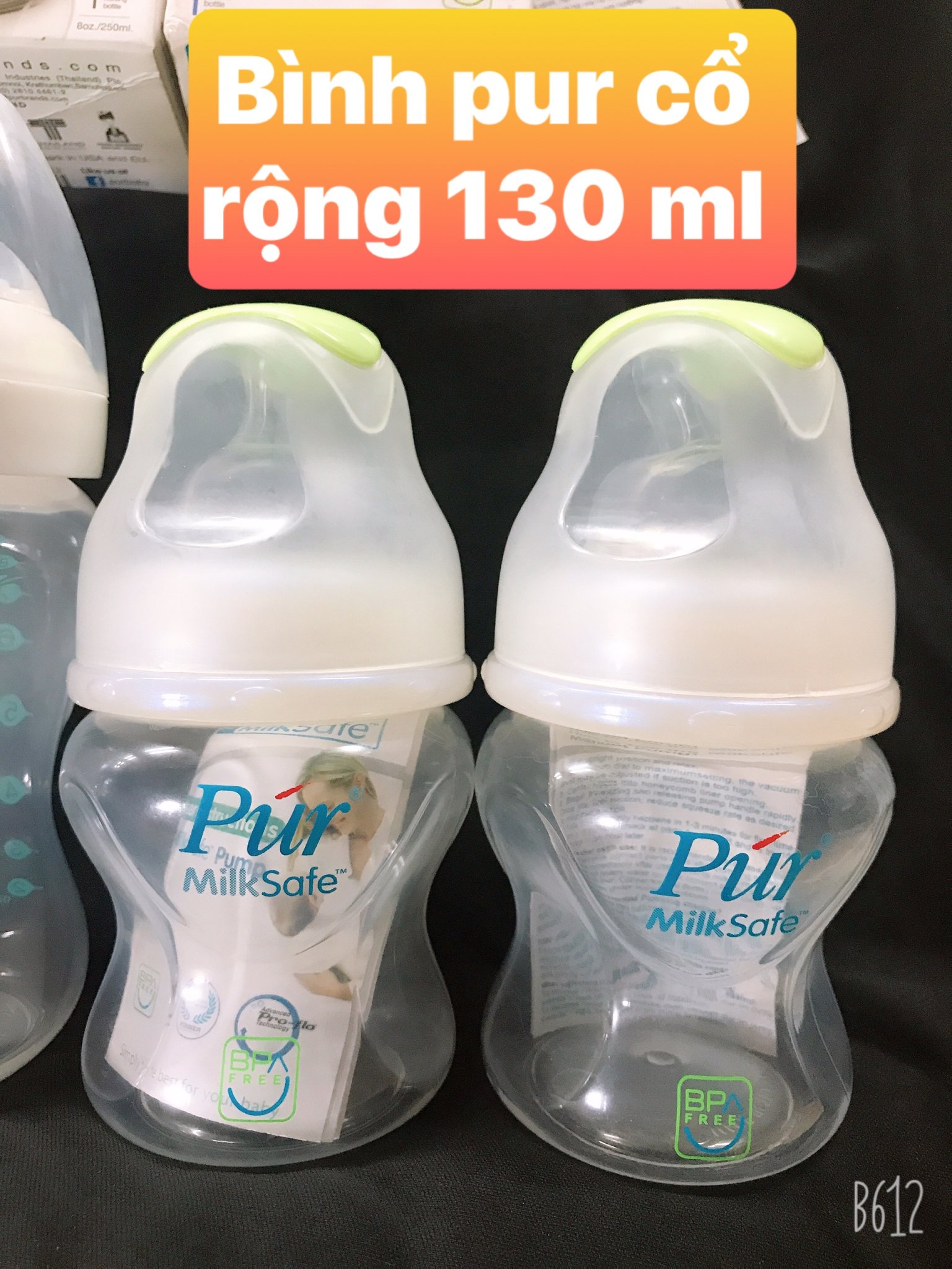 Bình Sữa Pur Cổ Rộng 250ml-130ml