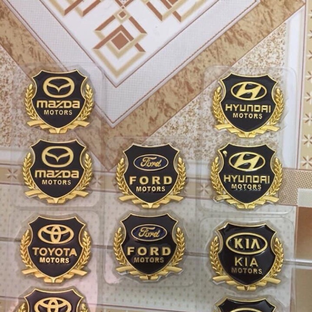Tem Logo Bông Lúa Màu Vàng Hãng Xe HONDA Cao Cấp