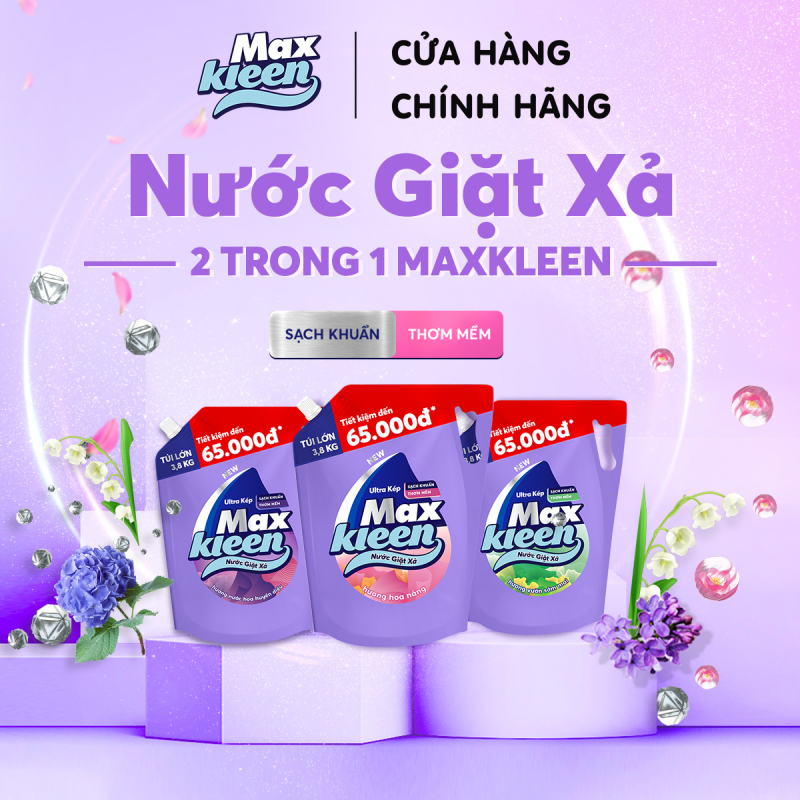 Combo 2 túi nước giặt Huyền Diệu/ Hoa Nắng/ Vườn Sớm Mai / Thiên Nhiên 3.6kg/3.8kg