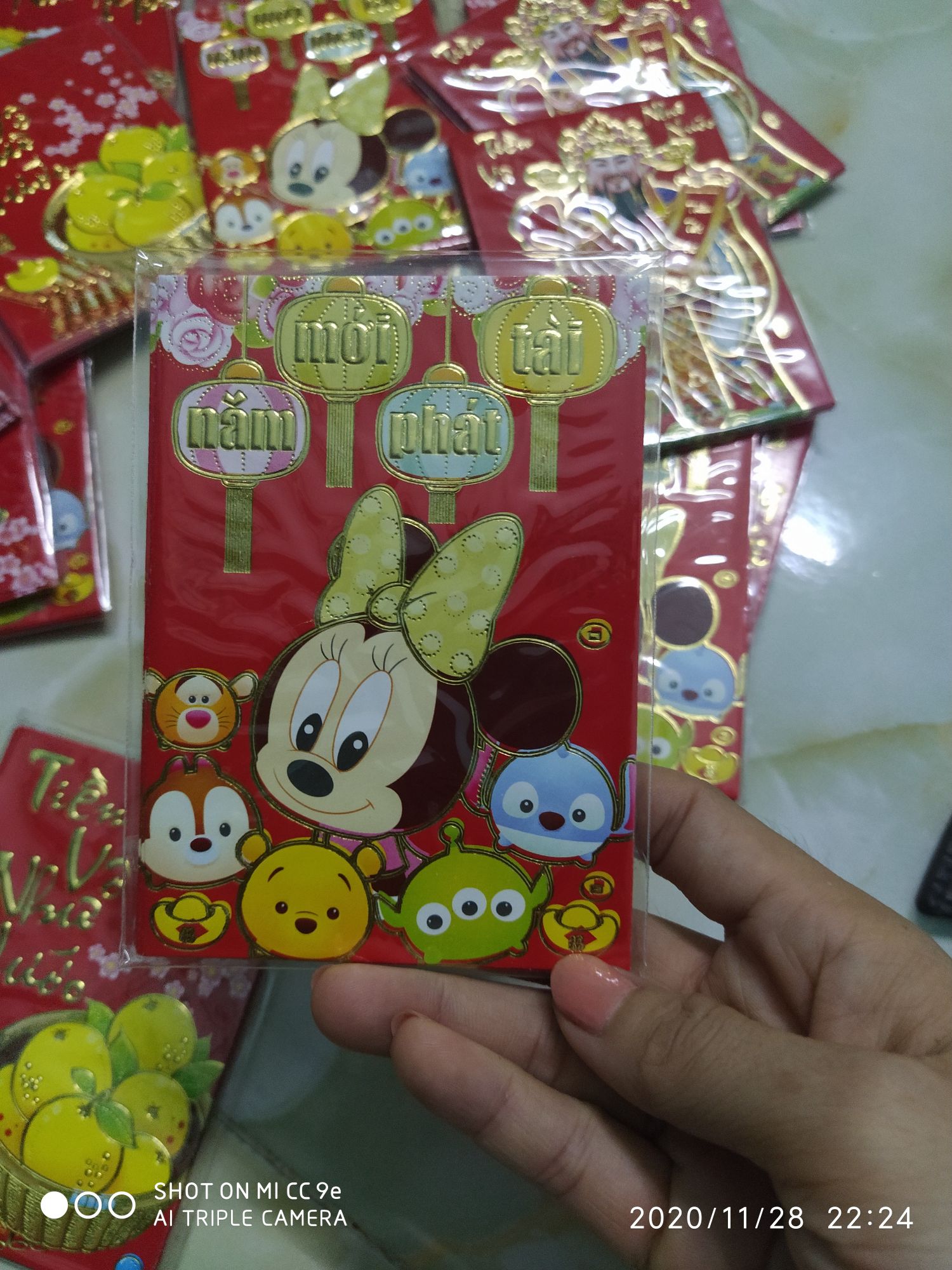 [HCM]COMBO 30 BAO LÌ XÌ NHỎ GIẤY TỐT (6 CÁI/XẤP)