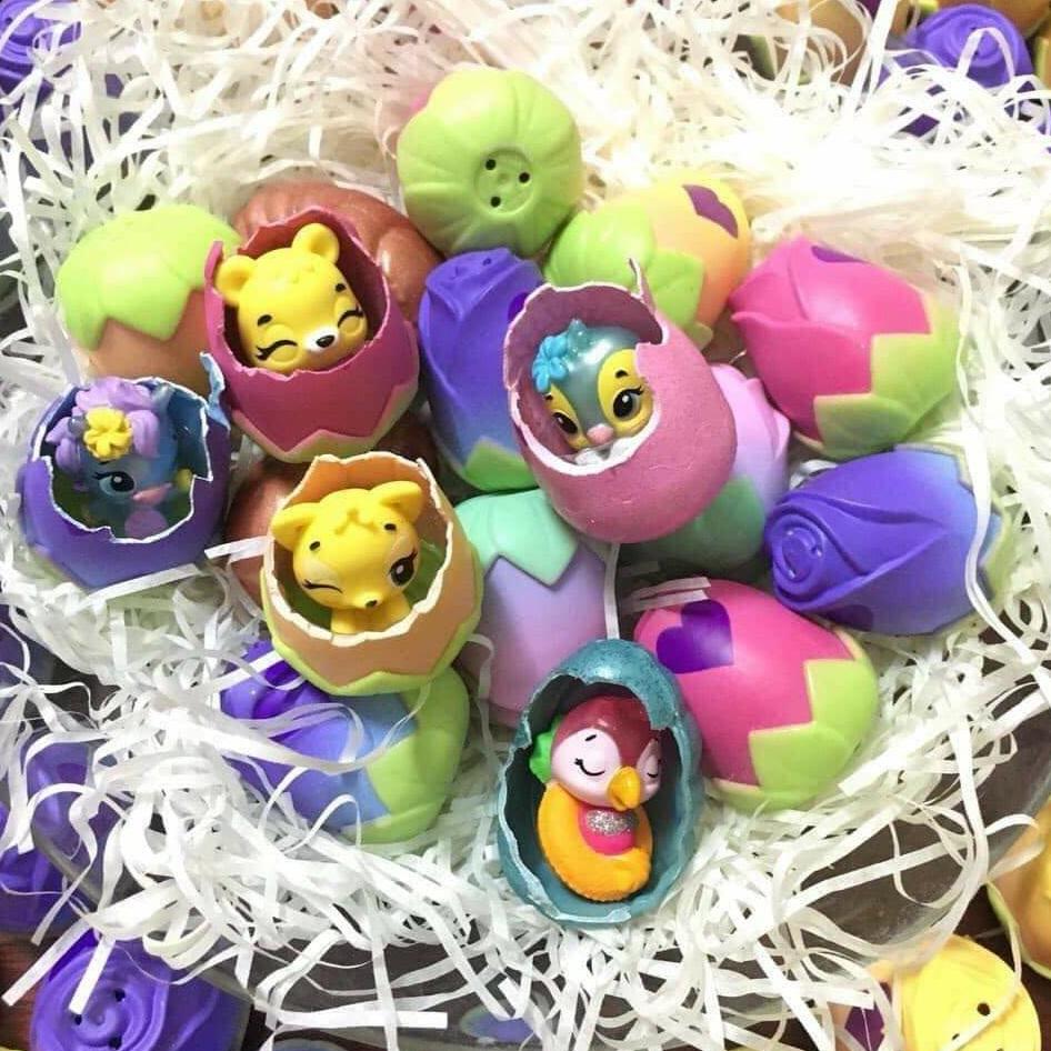 SET 10 QUẢ TRỨNG HATCHIMALS HOA SÒ