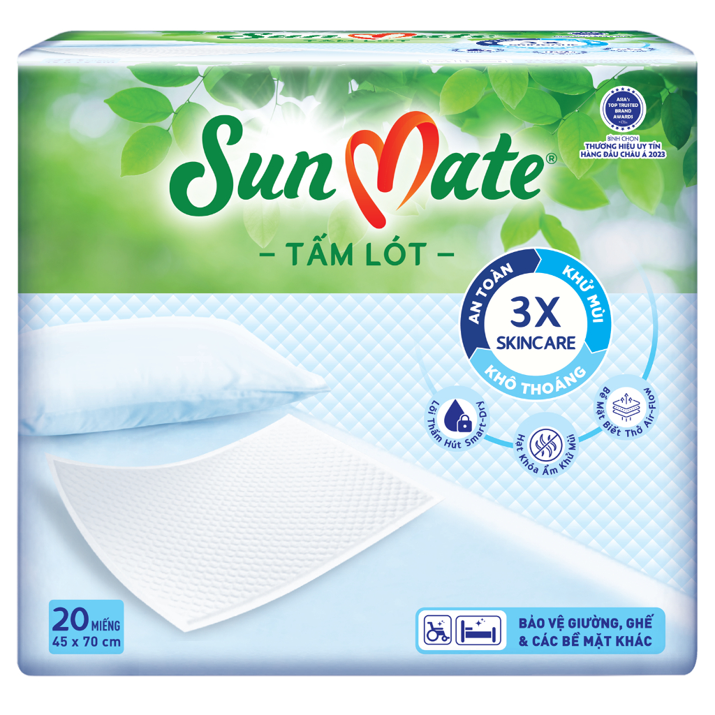 Tấm lót Sunmate 10/20 miếng (45x70 cm)