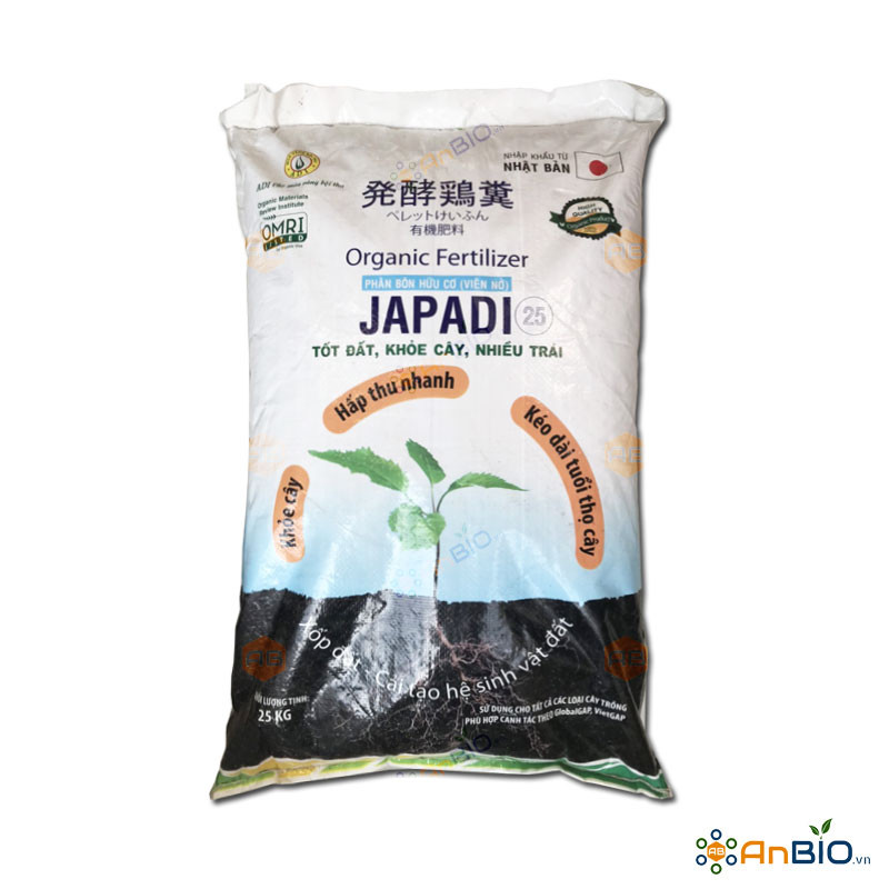 10kg Phân Gà Hữu Cơ Viên Nén Nhật Bản