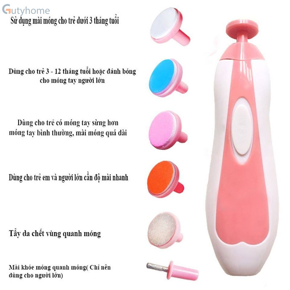 Set of nail files 6 head nail file multi-purpose for mother and baby