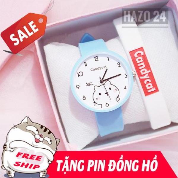 Nơi bán Đồng hồ nữ, đồng hồ dây cao su, đồng hồ thời trang nữ Candycat C1017, hình mèo mập Ami dễ thương, chịu nước sinh hoạt ( Tặng 1 viên pin )