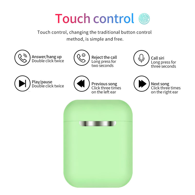 Tai nghe Bluetooth inpods i12 Bản Cao Cấp Chip 5.0 Bluetooth, Tai Nghe Bluetooth Không Dây I12s hay hơn i7s, Tai Nghe Bluetooth Nhét Tai, Tai nghe bluetooth pin trâu cho samsung/oppo/xiaomi/iphone