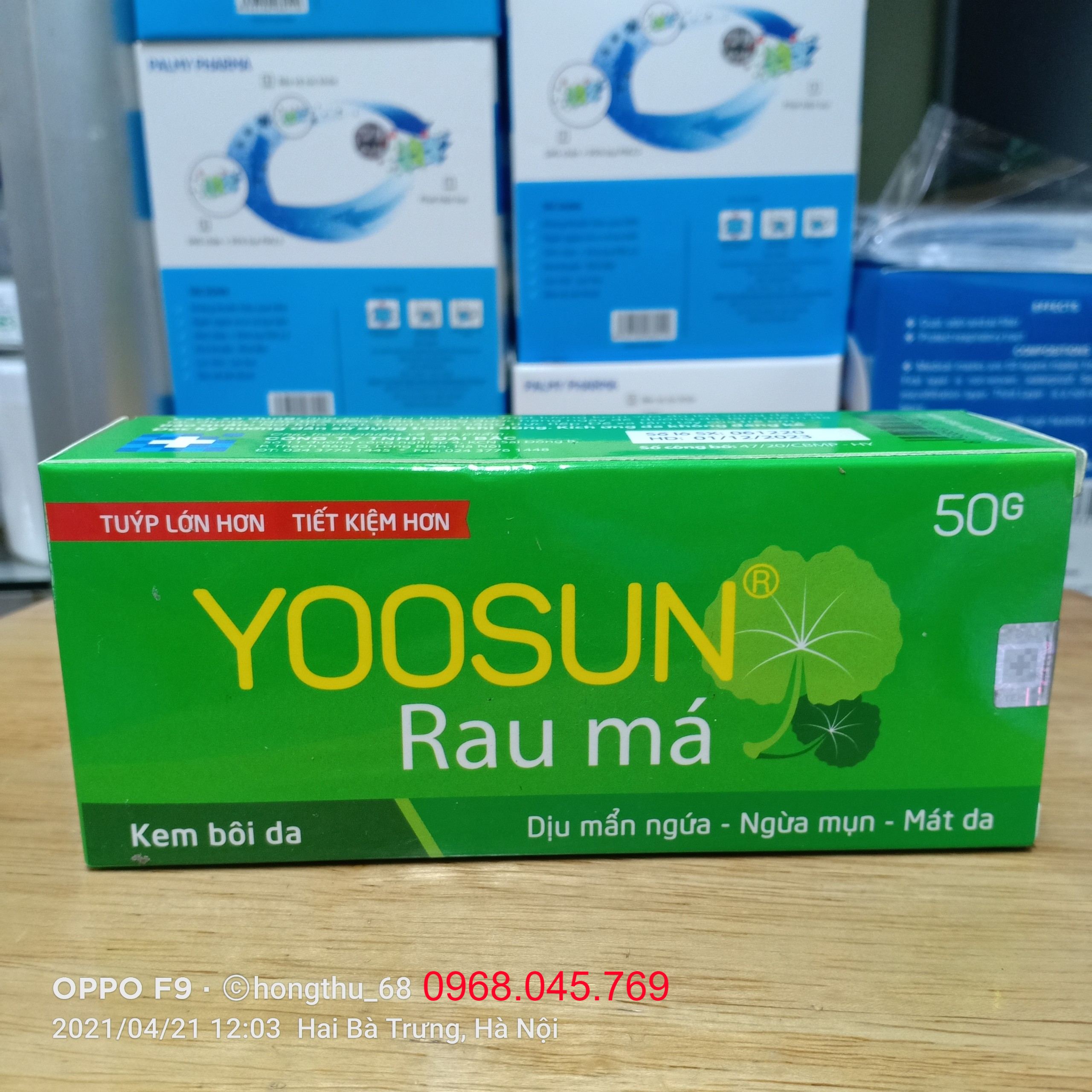 Kem yoosun rau má ngừa mụn - mát da
