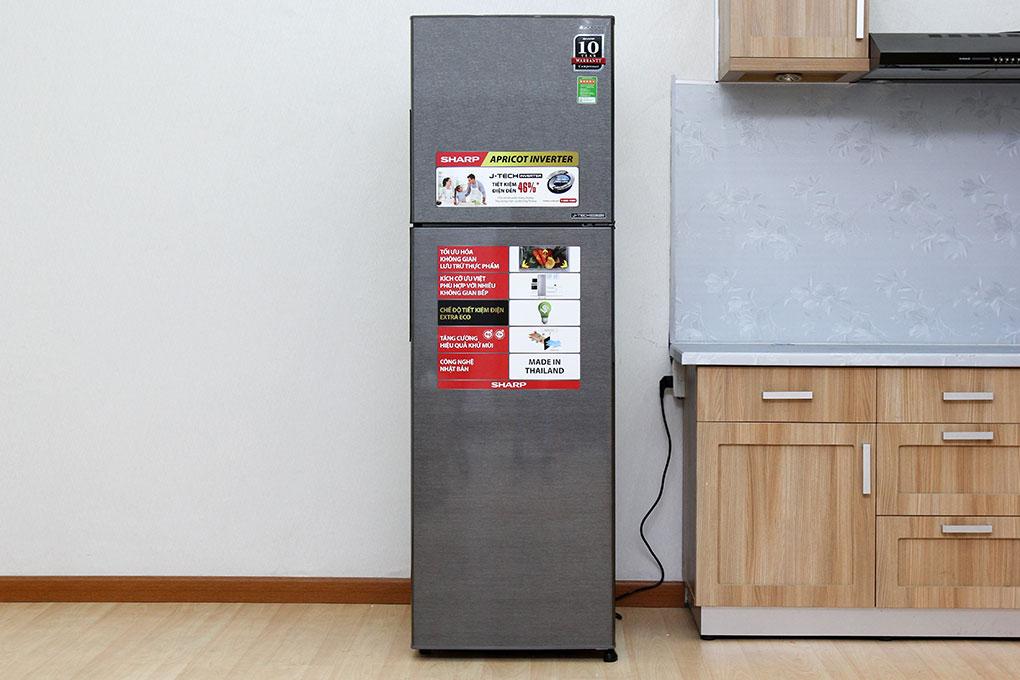 [Trả góp 0%]Tủ lạnh Sharp Inverter 241 lít SJ-X251EDS