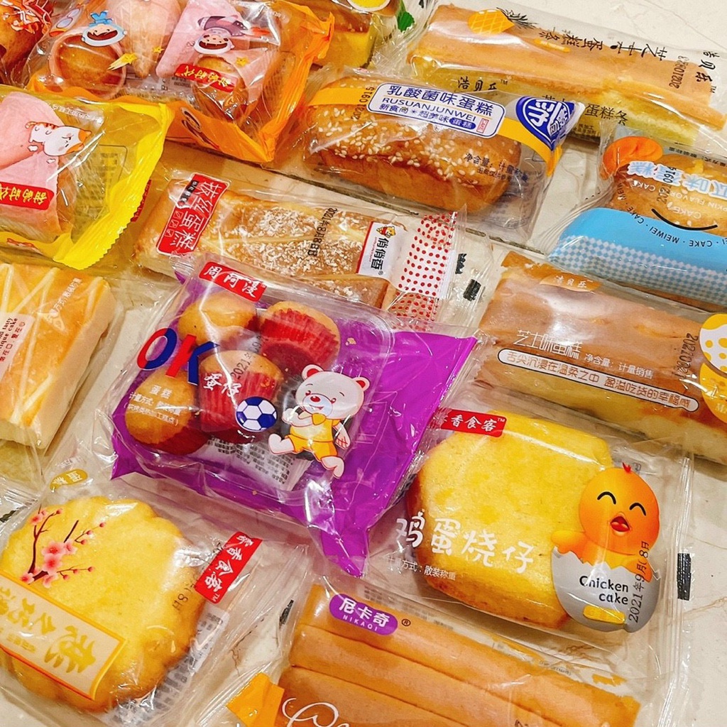 Bánh bông lan Mix đủ vị Đài Loan 1kg - B39