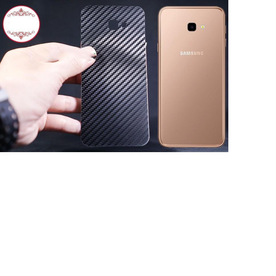 Bộ 3 tấm dán lưng mặt sau vân Carbon 3D cho điện thoại Samsung Galaxy J4+ Plus ,Samsung J4 Core