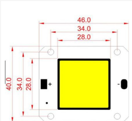 CHÍP LED COB EPISTAR  30w , 32V - 900ma ( tặng kèm nắp chụp nhựa holder)