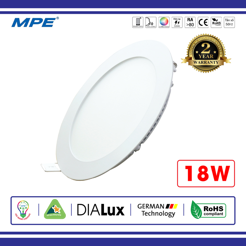 Đèn led âm trần 18W Tròn MPE RPL-18 ( Tiêu chuẩn Châu Âu ) - Điện Việt
