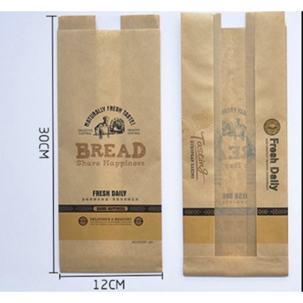 [HCM]Túi Bánh Mì Hoa Cúc Ông Đầu Bếp Dọc (10 Chiếc)