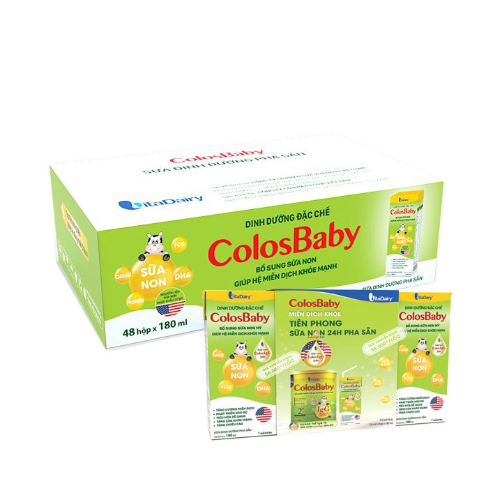 Sữa pha sẵn Colosbaby Gold 180ml,110ml(48hộp)