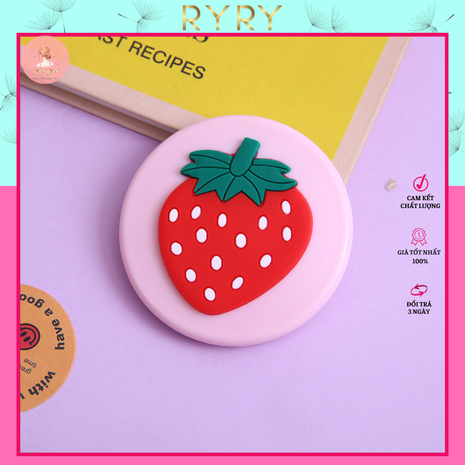 Gương gập trang điểm mini nhỏ xinh 2 mặt nhiều hình cute dễ thương