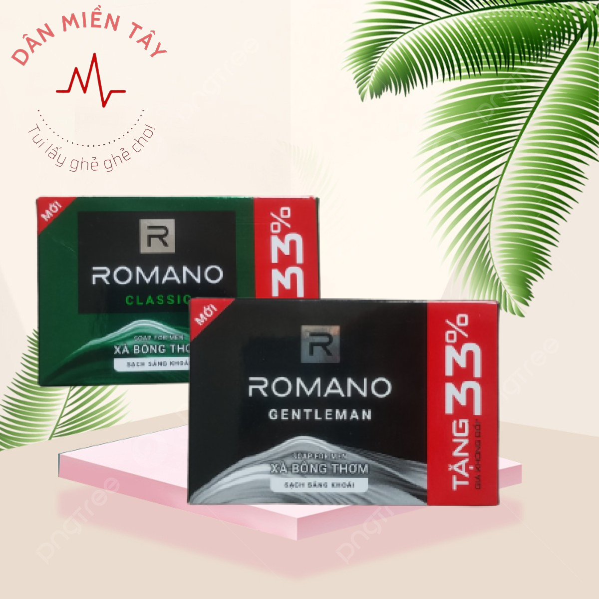 Xà Bông Romano 120g [Tăng 33%] – Hương Nam Tính Lịch Lãm – Làm Sạch Sâu, Khử Mùi Hiệu Quả