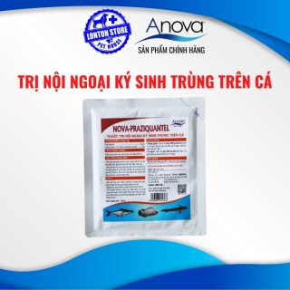 ANOVA Nova Praziquantel - sản phẩm hổ trợ sức khỏe cho cá lươn ốc, gói 100gr thumbnail