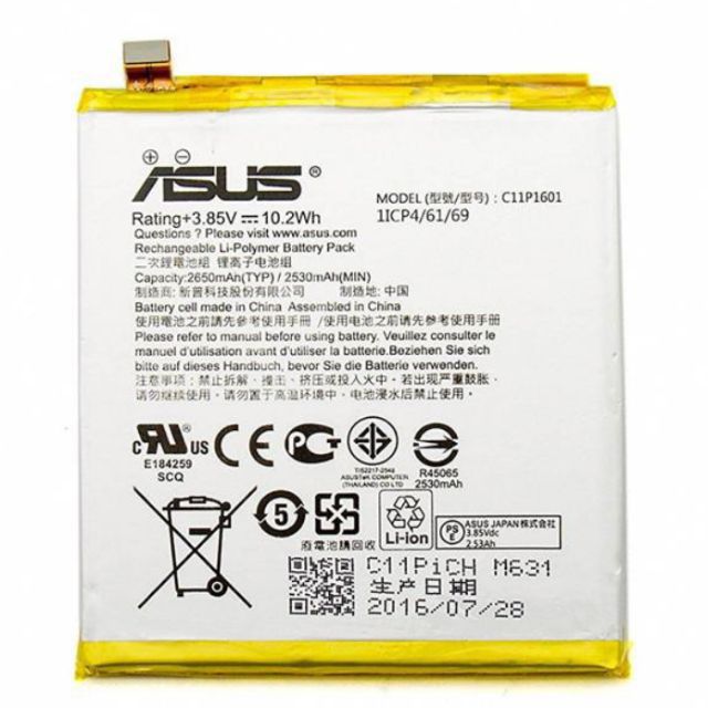 Pin Asus Zenfone 3 5.2 Inch Ze520Kl Xịn Bảo Hành 6 Tháng Đổi Mới