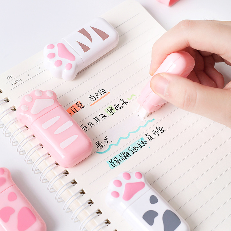 Combo 2 bút xóa kéo chân mèo cỡ mini