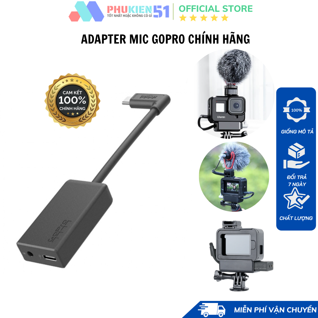 Cổng Chuyển GoPro Mic Adapter 3