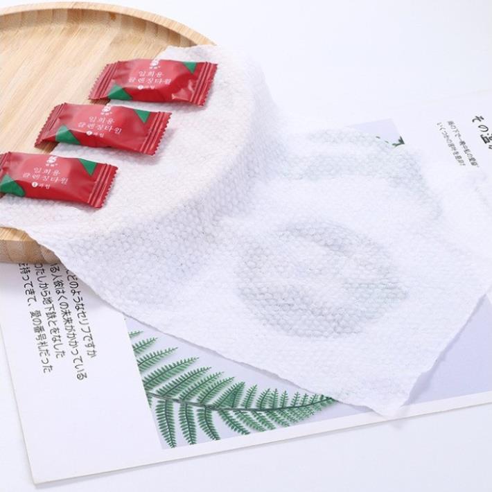 Bịch 20 khăn giấy nén hàn quốc