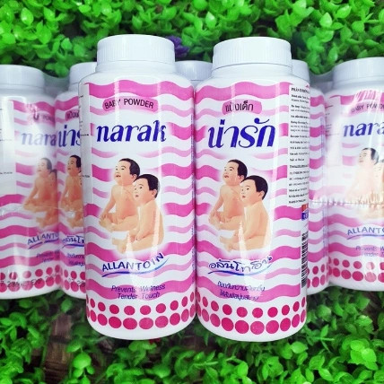 Combo 2 hộp phấn rôm Narak thơm, hút ẩm, dịu da nhẹ cho bé và người lớn 380g