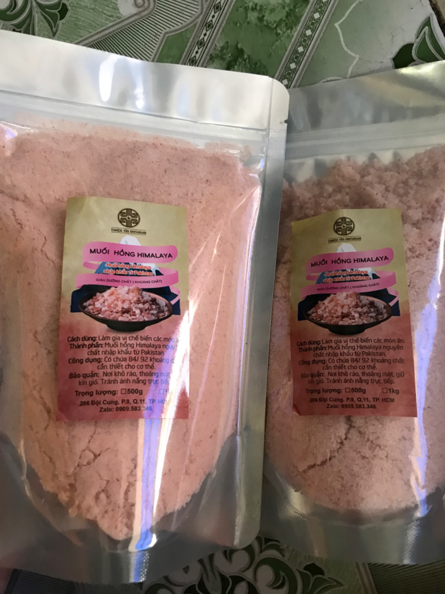 Muối ăn himalaya gói 500g