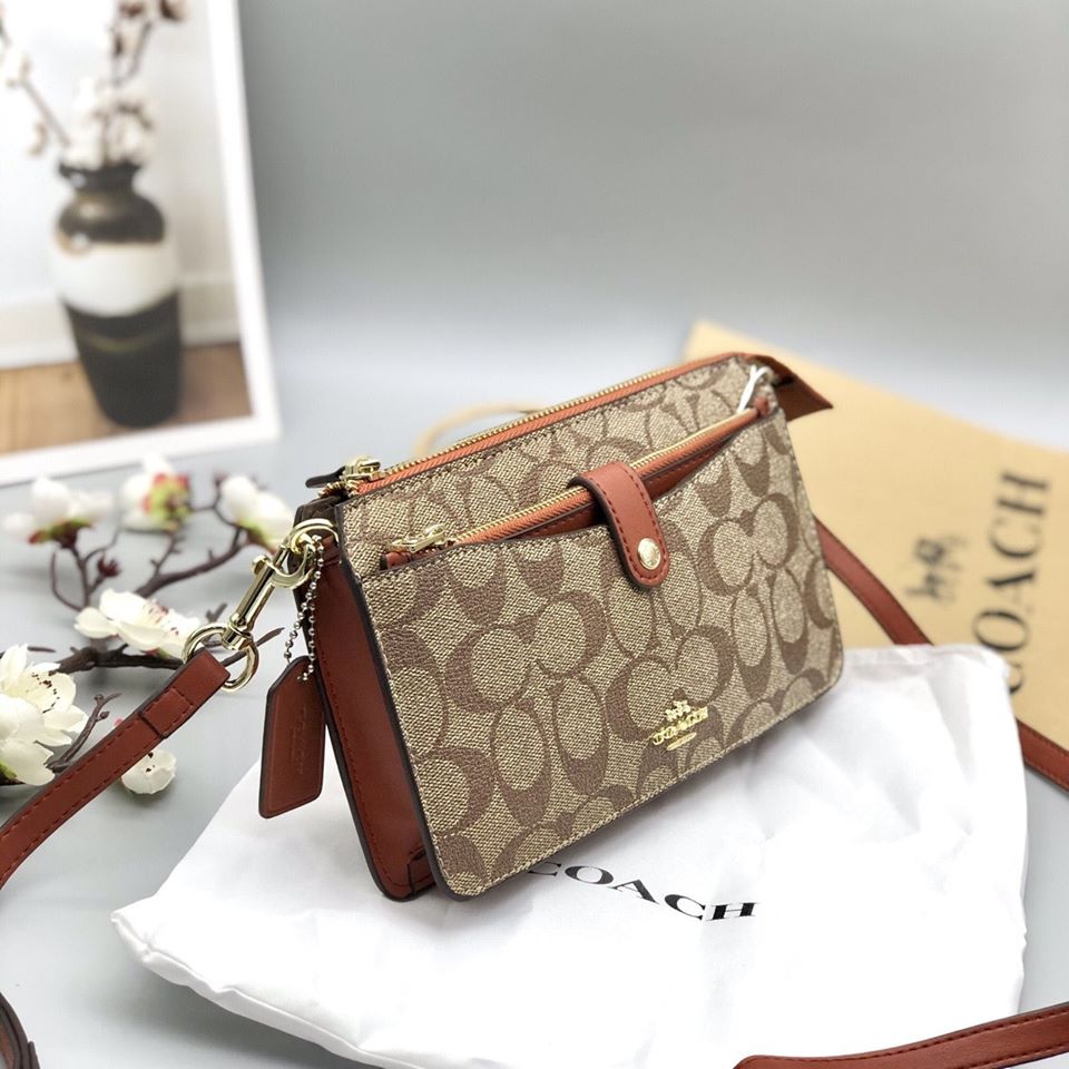 [HCM]CLUTCH COACH MINI KÈM VÍ ?? code: Coach 37458