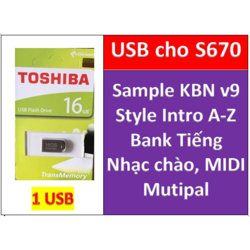 USB mini Sample KBN v9 cho đàn organ yamaha PSR-S670, Style, nhạc chào, midi + Full dữ liệu làm show
