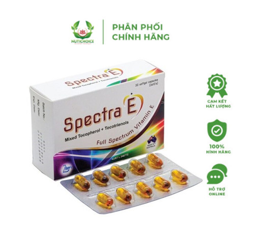 Viên uống chống lão hoá, hỗ trợ tim mạch gan nhiễm mỡ SPECTRA E