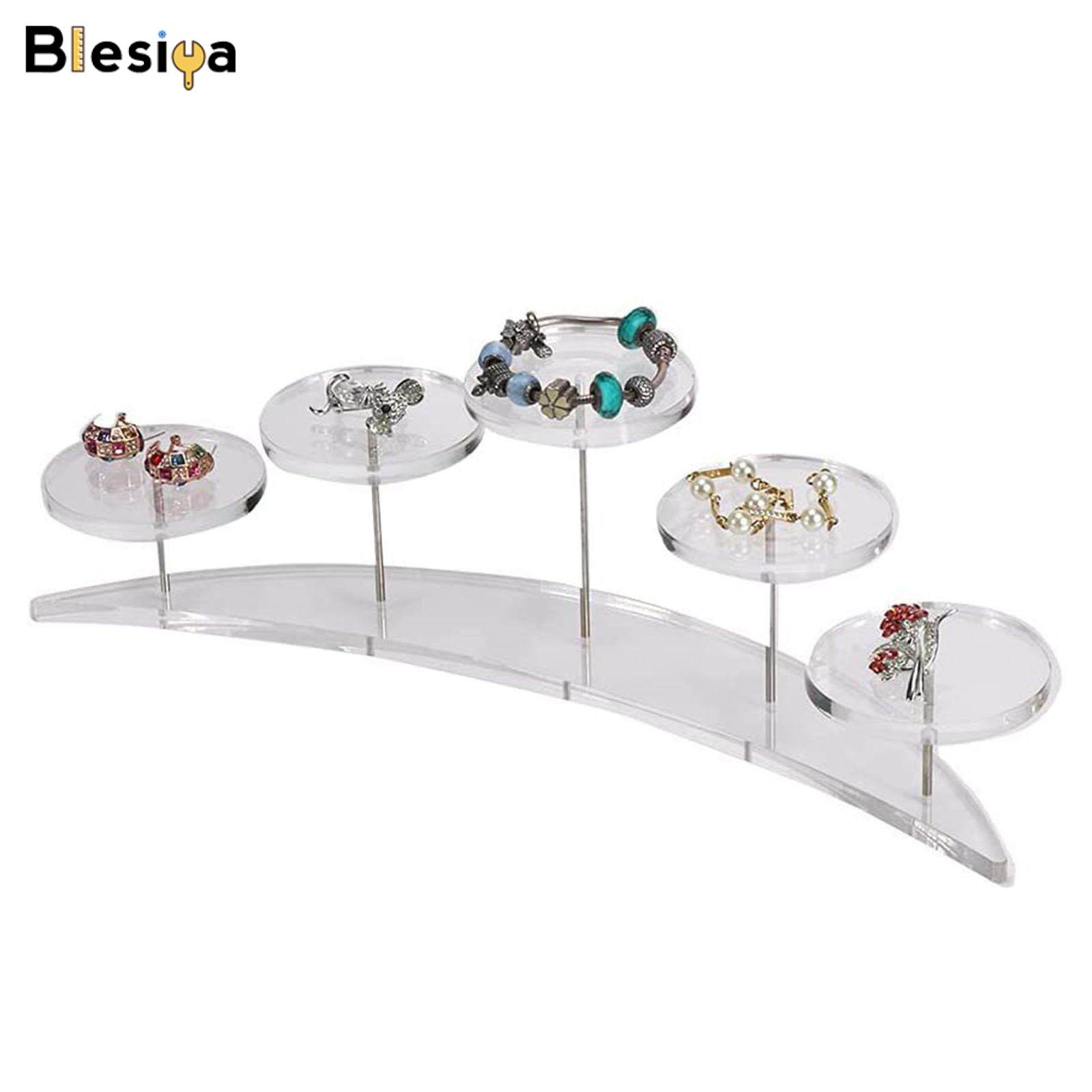 Blesiya 5 Tier Acrylic Cupcake Stand Jewelry Dessert Display Stand Rack Party Holder