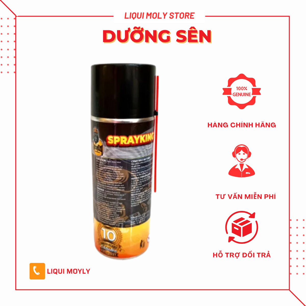 Dưỡng sên,Rửa sên Sprayking 400ML