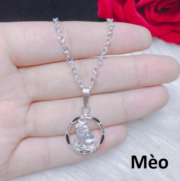 Mặt dây chuyền bạc hình Con Chuột (không dây)