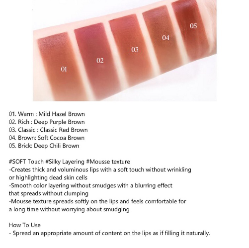 Son Ibim Bare Mousse Lip Tint