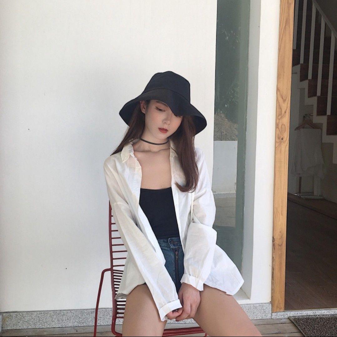 Áo sơ mi tay dài phom rộng Ulzzang 11316