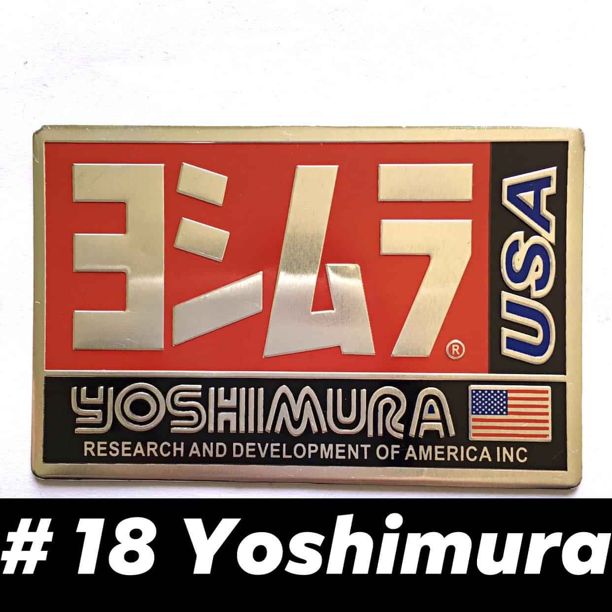 Tem nhôm dán pô xe ống xả Yoshimura #18