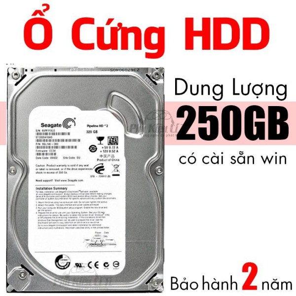Bảng giá Ổ cứng máy tính bàn HDD 250GB - 500GB Phong Vũ