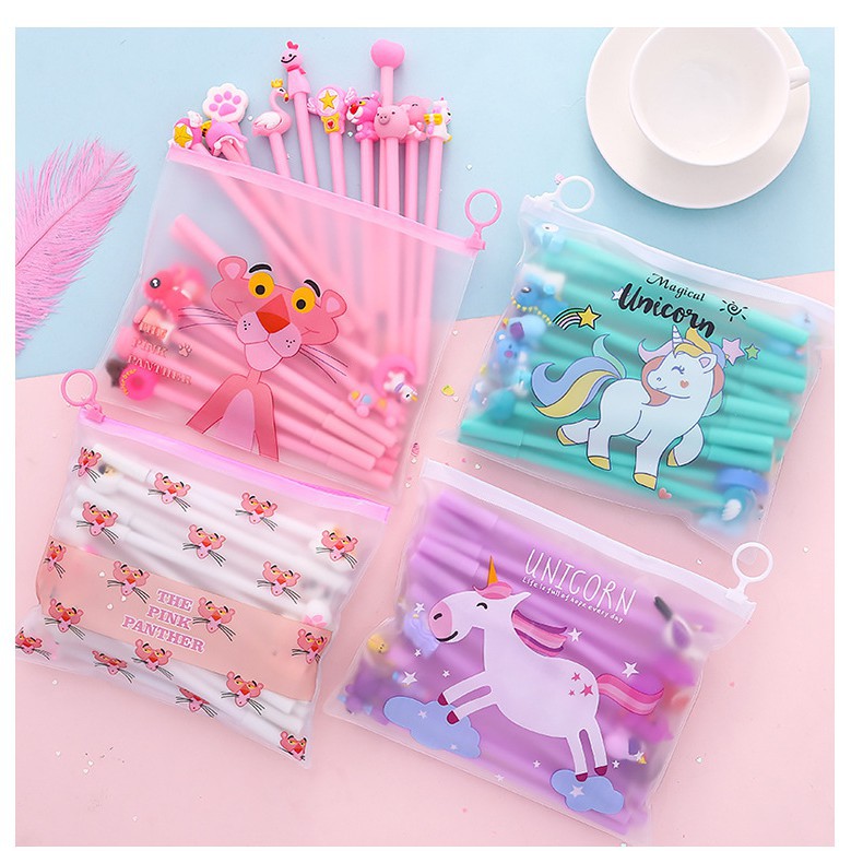 Set 10 Bút Nước Hoạt Hình Siêu Cute (màu đen)
